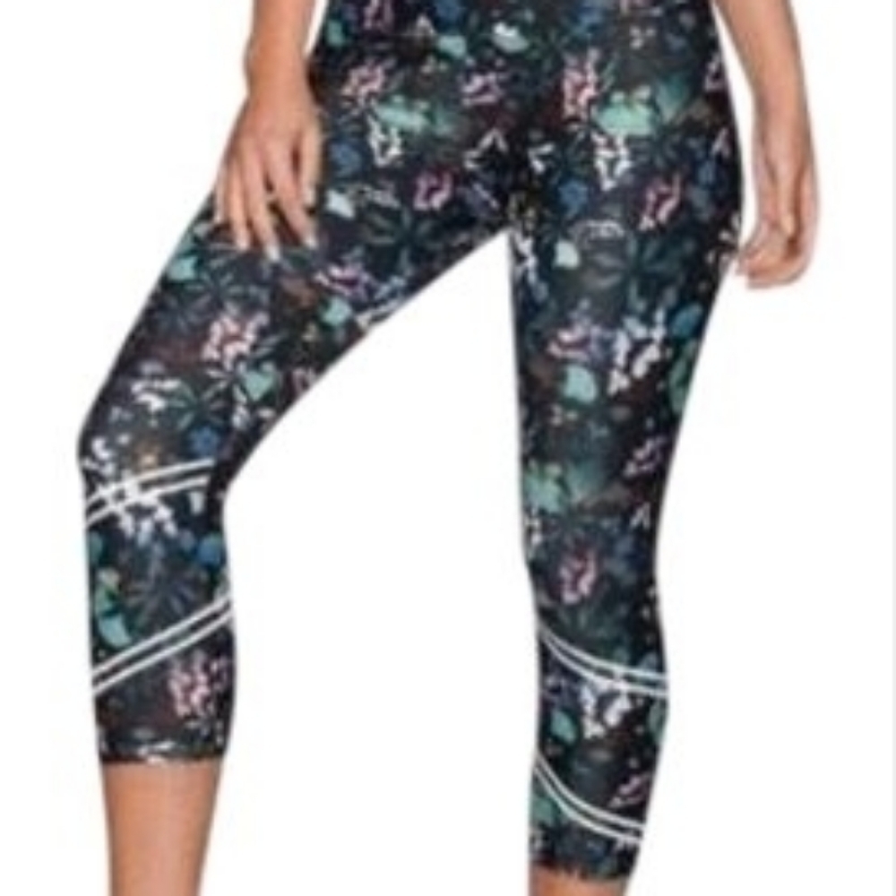 LORNA JANE Phenomenal Core Floral Leggins